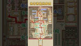 北京故宫游览线路图 #中国 #旅行推荐官 #旅游景点 #旅遊打卡