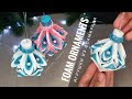 Новогодние игрушки из фоамирана 🌲 Glitter Foam Ornaments 🎄 EVA foam