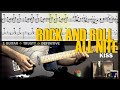 COVER & TAB: Rock and Roll All Nite (Guitar Cover with Solo from "Alive!" and Tabs)