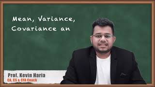 Mean, Variance, Covariance and Correlation of Asset Returns  Portfolio Risk and Return : Part One