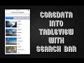 iOS Tutorial SearchBar in TableView - fetch and filter from CoreData in Swift 3 Xcode 8