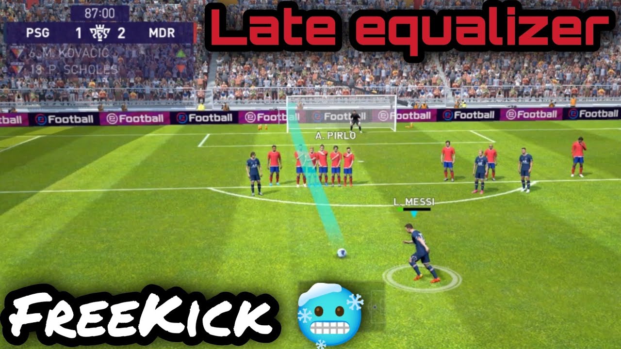 Messi Late Equalizer Free-Kick Goal 🔥| PES 2021 Mobile