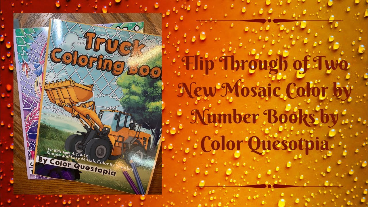 Flip Through of Two New Mosaic Color by Number Books by Color Questopia ...
