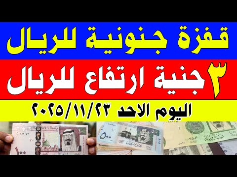 الريال السعودي في السوق السوداء اسعار الريال السعودي اليوم في مصراليوم الاحد 2025 11 23 في مصر