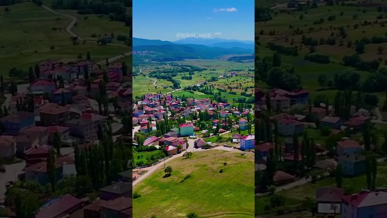 Tokat Reşadiye Baydarlı kasabası dron çekimi 2024