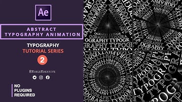 Abstract Typography Animation | After Effects Tutorial