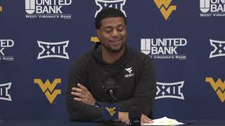 #WVU assistant ShaDon Brown Presser 4/4/24. #HailWV