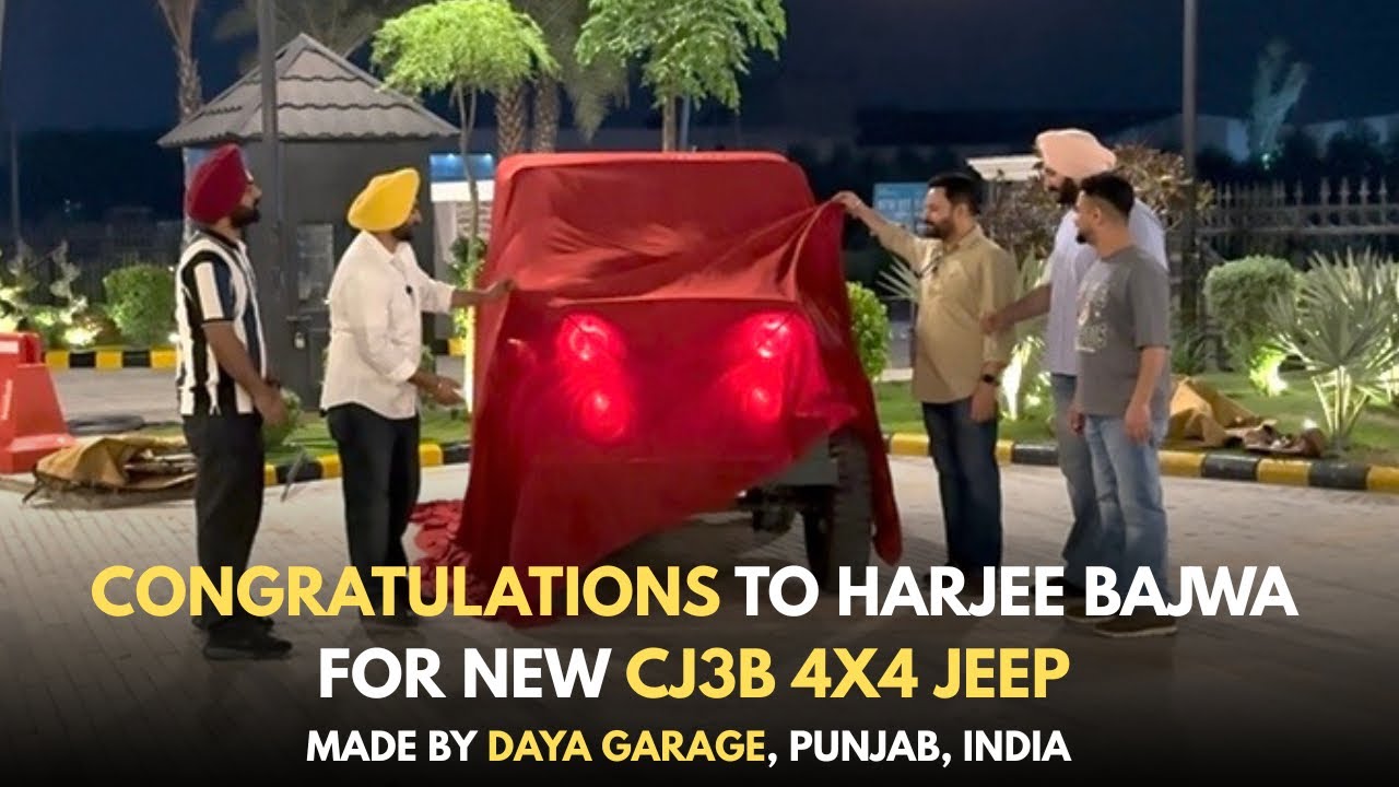 ⁣LATEST  CJ3B MODEL JEEP  | 4X4 WITH MAHINDRA ENGINE | MADE BY DAYA GARAGE | CALL-7264000091 | INDIA