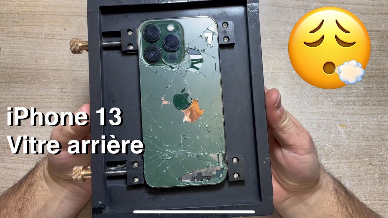 Vitre Arriere Remplacement iPhone 13 Minuit Noir +Autocollant Vitre Arriere Remplacement iPhone 13 Minuit Noir +Autocollant