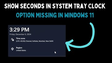 How to Fix Show Seconds in System Tray Clock Option Missing in Windows 11