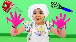 Las Ratitas hacen galletas en la cocina Playing Making cookies in Kitchen for kids