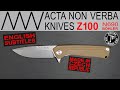 ACTA NON VERBA Z100 - Taktisches Messer mit Leuchtpunkt Flipper