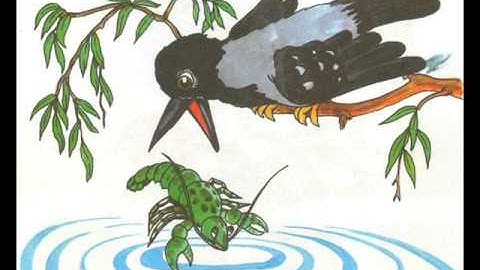 Crow and crayfish audio fairy tale for children Audiobook in Russian Learning Russian