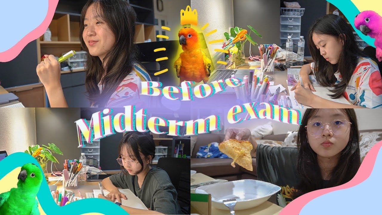 Vlog 🧤 | Before Midterm test | ชีวิตก่อนสอบ,อ่านหนังสือ,จดโน๊ต | Mildd S