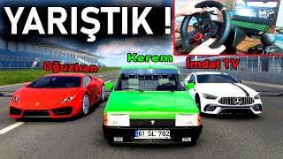 TOFAŞ VS LAMBORGHİNİ ! PİSTTE YARIŞ YAPTIK w/@imdatTV @Keremkulak