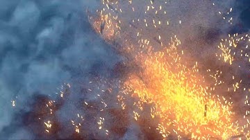 Dynamite Sticks ignites with sparks and pyro smoke: RBD, Vellum, POP, Pyro Solvers