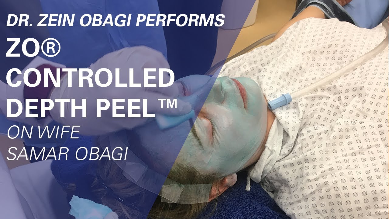 Dr. Zein Obagi Performs ZO® Controlled Depth Peel™ on Wife Samar Obagi ...