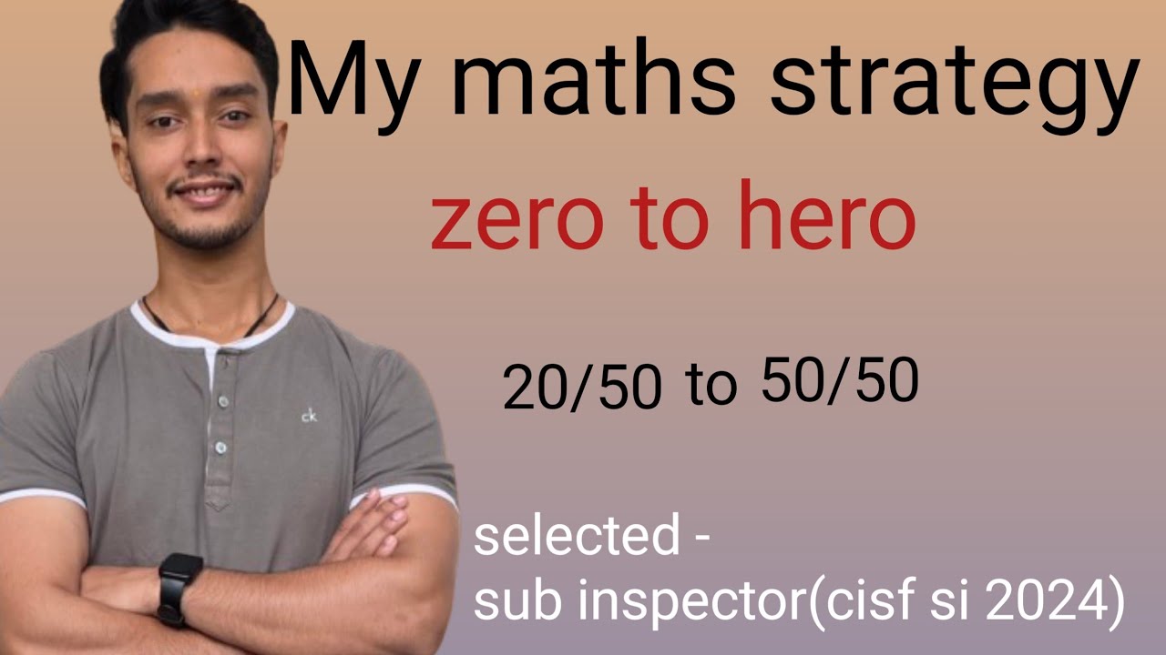 YOUNGEST SUB -INSPECTOR🚔🚨 my maths strategy for ssc cpo/cgl/chsl/ new pattern 