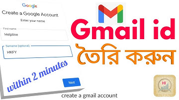 How to create a gmail account || Helpline HKFY