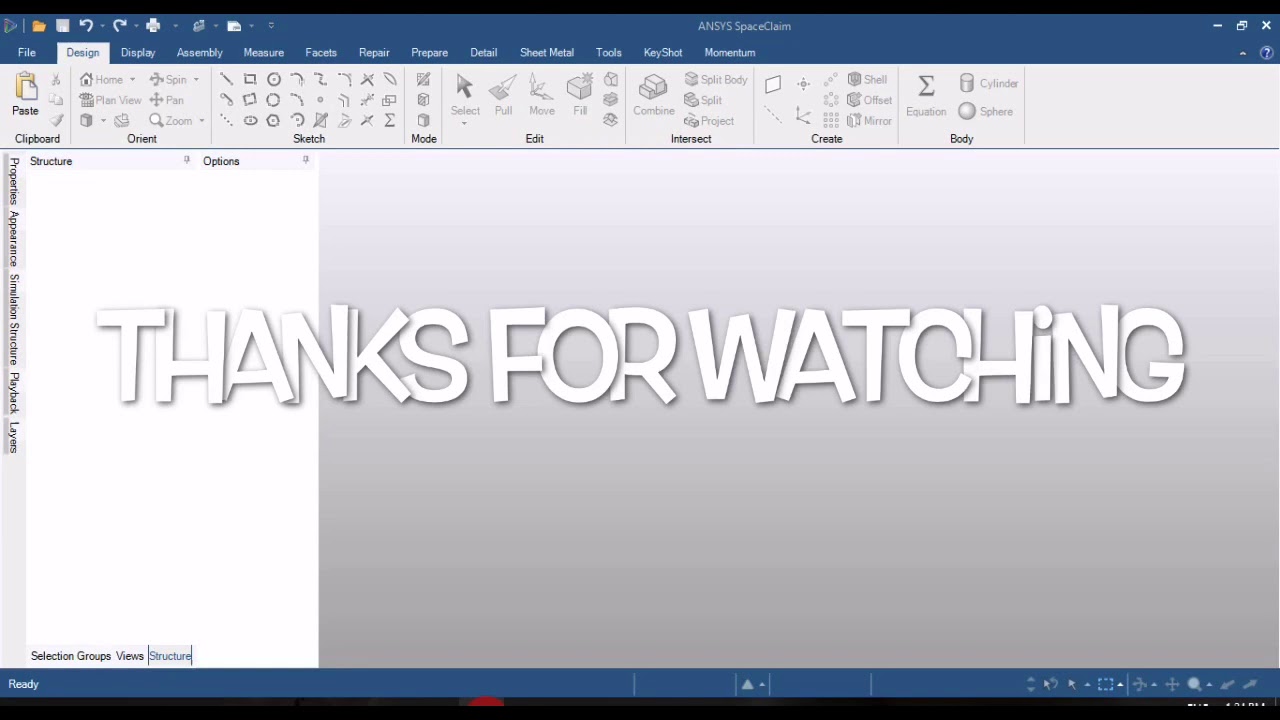 ANSYS SPACECLAIM TRAINING TUTORIAL 57 - YouTube