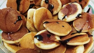 Wheat flour mini pancakes