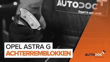 Hoe een achter remblokken vervangen op een OPEL ASTRA G [HANDLEIDING]