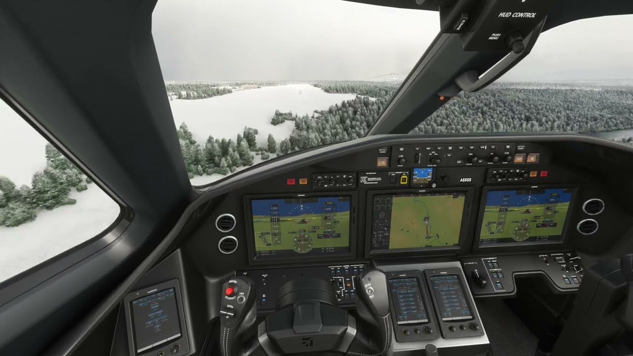 @Dalton-Flightsimclips | CYYD Smithers, snowy IFR Appr./Landing RWY 33, Cessna Citation Longitude⛄❄