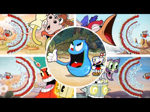 Cuphead DLC - All Bosses Speedrun + All Weapons Ex Attack