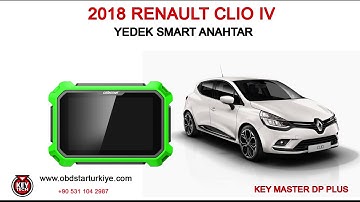RENAULT 2018 Clio IV - YEDEK ANAHTAR PROGRAMLAMA - KEY MASTER DP PLUS