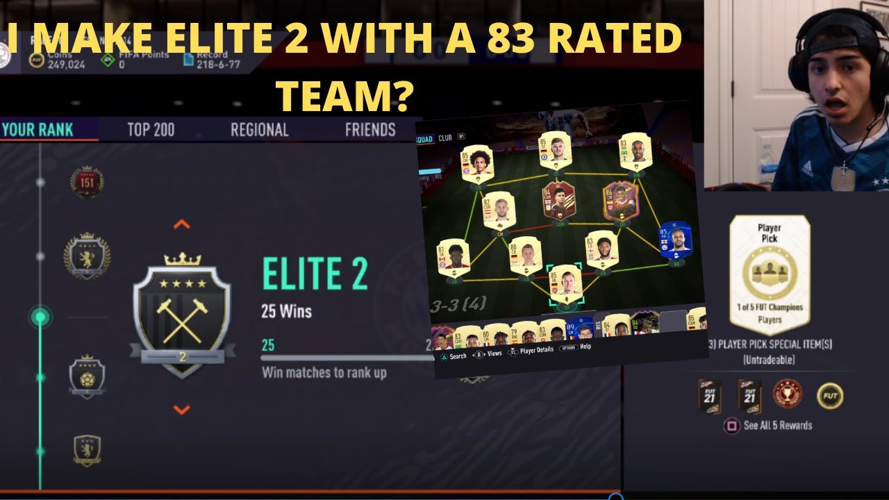 I MAKE ELITE 2 WITH 83 RATED TEAM *NO CLICKBAIT*
