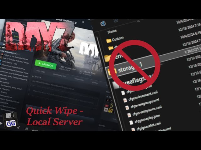 Quick Wipe your Local DayZ Server (LAN) - YouTube