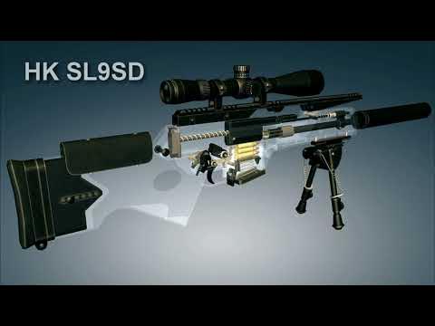 Heckler & Koch SL9SD rifle. How it works | 3dGun - YouTube