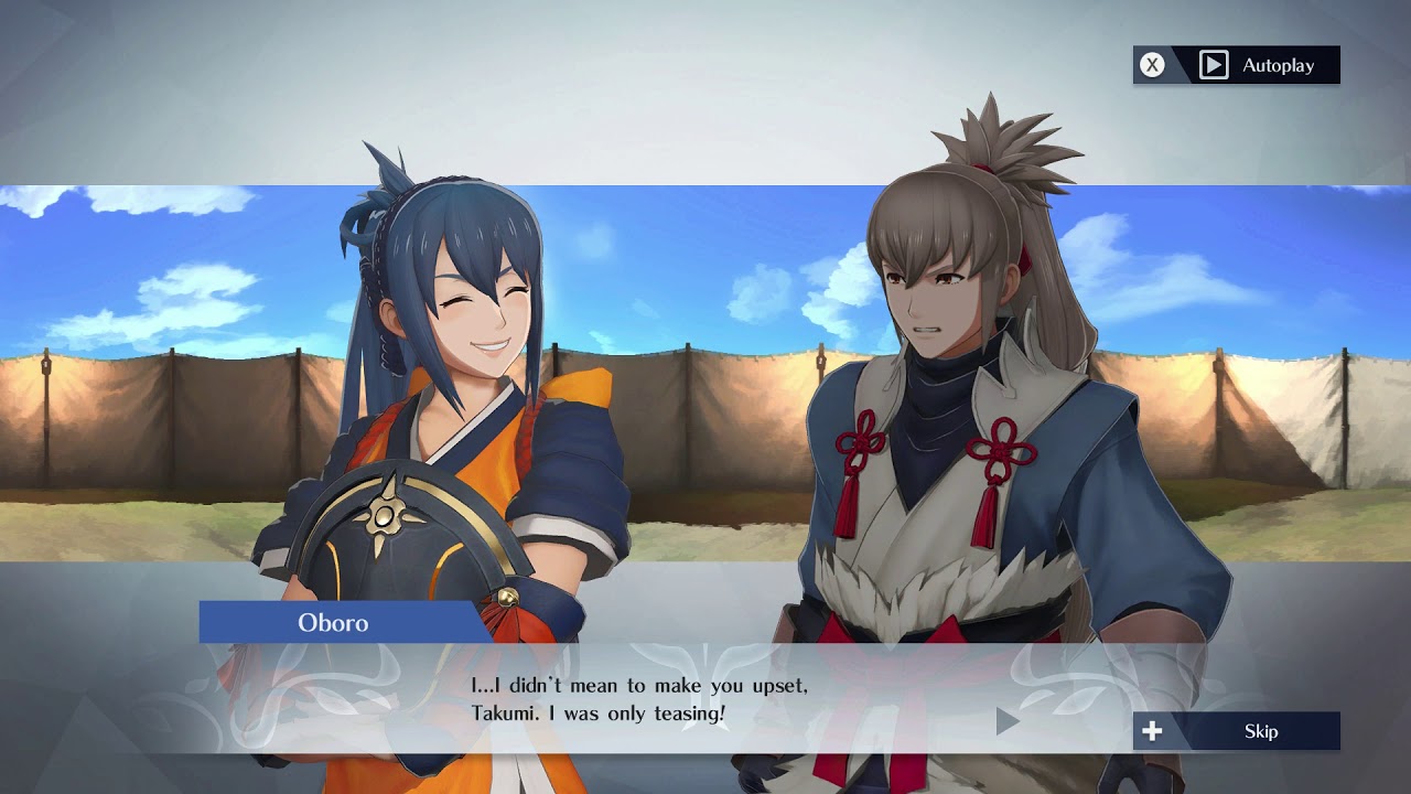 Fire Emblem Warriors - Oboro and Takumi Support Conversation