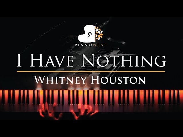 Whitney Houston - I Have Nothing - Piano Karaoke / Sing Along Cover with Lyrics class=