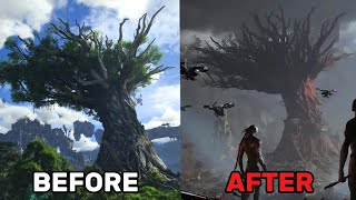 Avatar From the Ashes | KINGLOR FOREST Before and After Comparison | Avatar Frontiers of Pandora