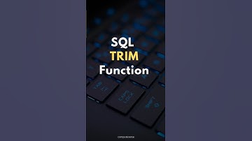 ✂️ SQL TRIM Function: Removing Unwanted Spaces! 🌟