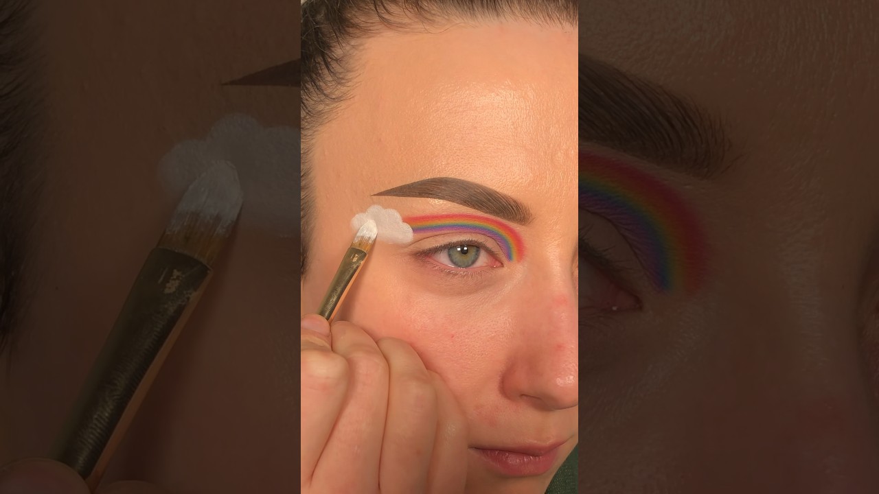 simple pride makeup🌈 