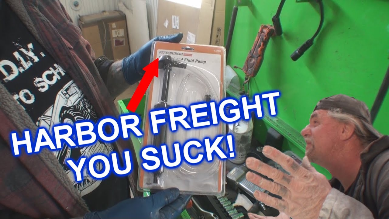 HARBOR FREIGHT FAIL - This Gear Oil Pump SUCKS!