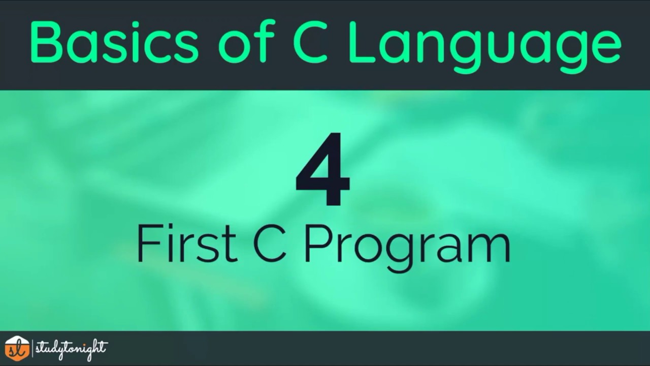 Writing Your First C Program And Running It - C Programming Tutorial For Beginners