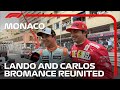 Sainz Gatecrashes Norris's Interview | 2021 Monaco Grand Prix