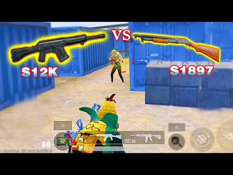 S12K vs S1897 - Who will Win in this situation? | 1vs4 PUBG Mobile