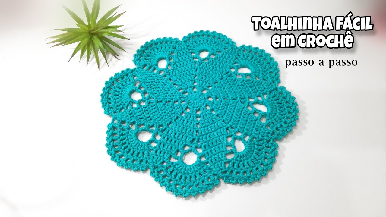 TOALHINHA JADE CROCHÊ FÁCIL E ECONÔMICO
