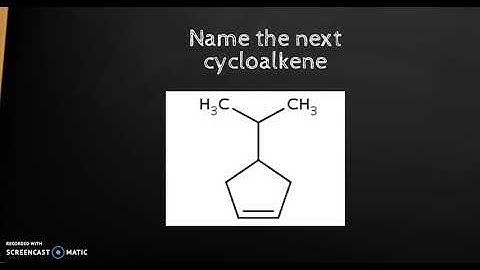 Cycloalkenes