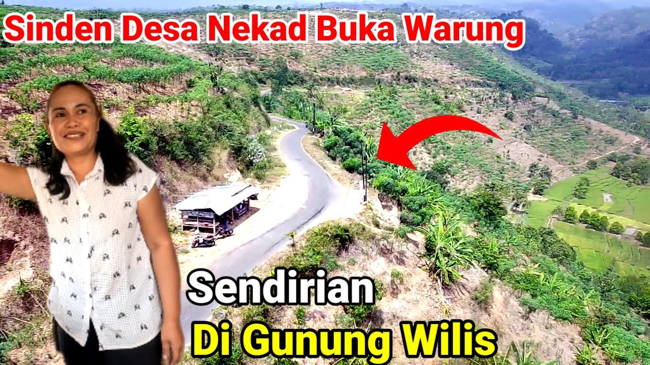 Sinden Desa Terpencil Buka Warung Sendirian di Gunung Wilis Nganjuk