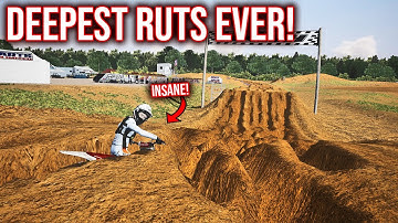 CR500 WITH MAX ERODE CREATED THE DEEPEST RUTS OF ALL TIME... (MX BIKES)