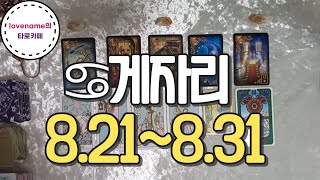 [타로/별자리운세] ♋게자리♋【8/21~8/31】 운의 흐름