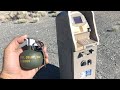 Throwing a grenade inside an ATM machine