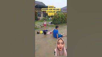 SIAPA SUKA MANDI AIR HUJAN #lucu #funny #comedy #feedshorts #youtubeshorts #fyp #views #like