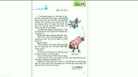 TUẦN 23- TẬP ĐỌC LỚP 2 BÀI: BÁC SĨ SÓI