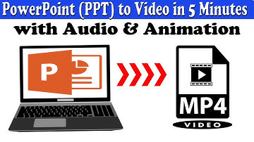 Powerpoint to Video with Sound Animation | PPT to PDF | How to Convert PPT to Video